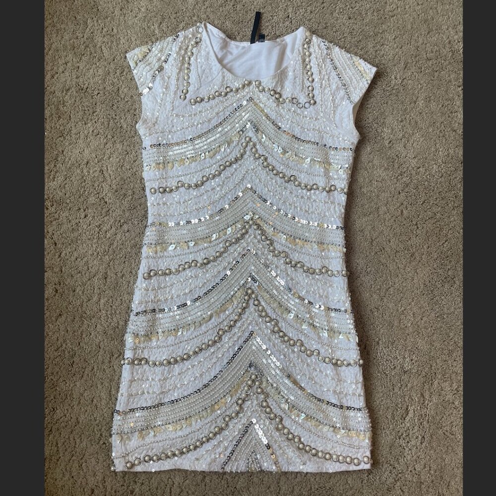 Joes White Beaded Dress